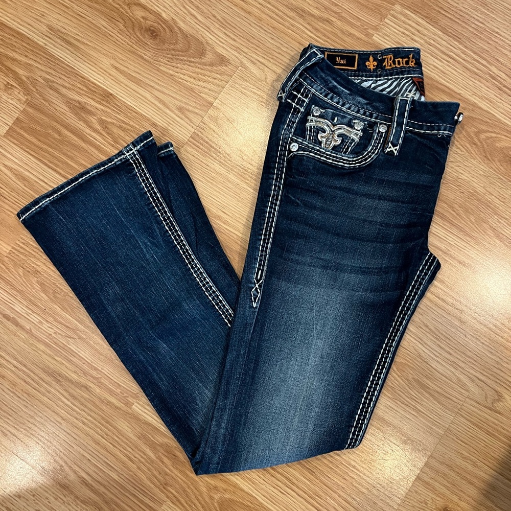Women’s rock revival boot cut jeans